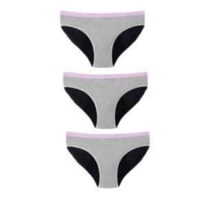 3 Pair Set Thinx Super Bikini Period Panties Underwear Womens XS 0/2 BTWN 11-12